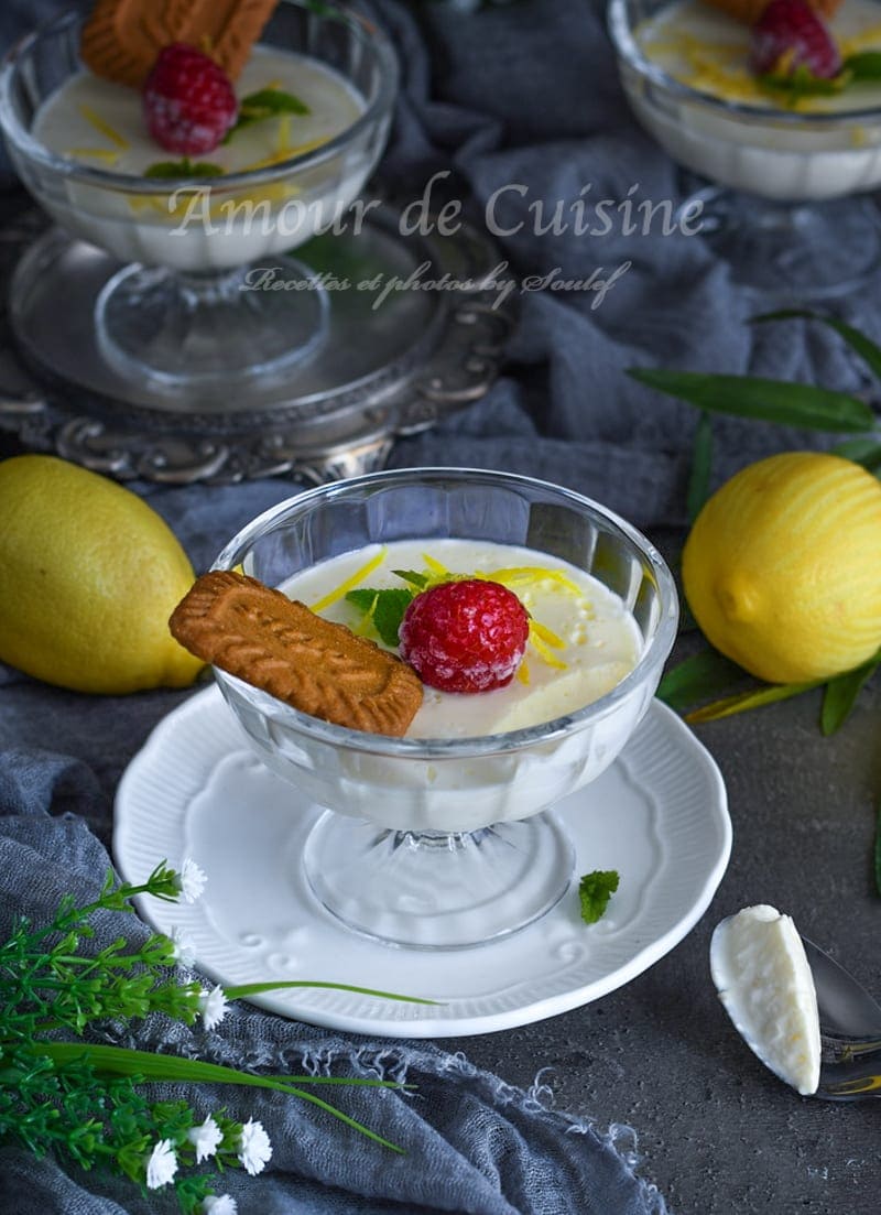 dessert onctueux au citron