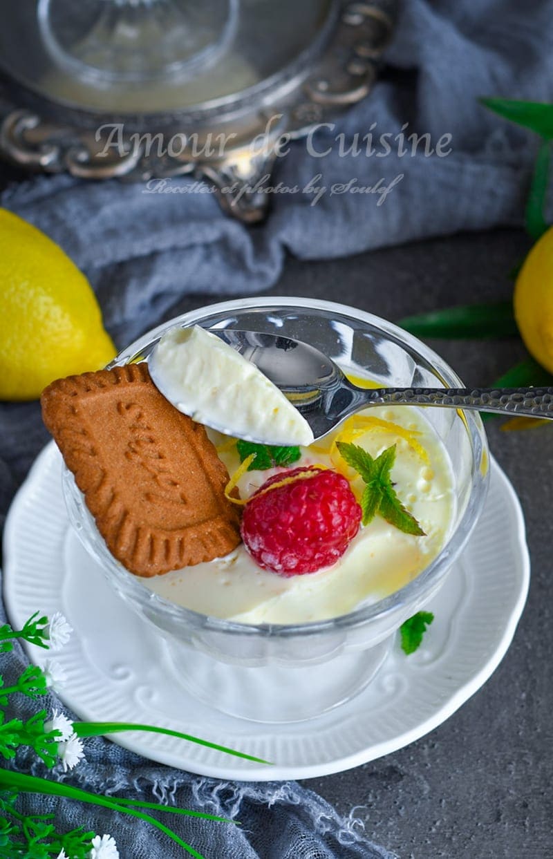 Crème au citron ou lemon posset