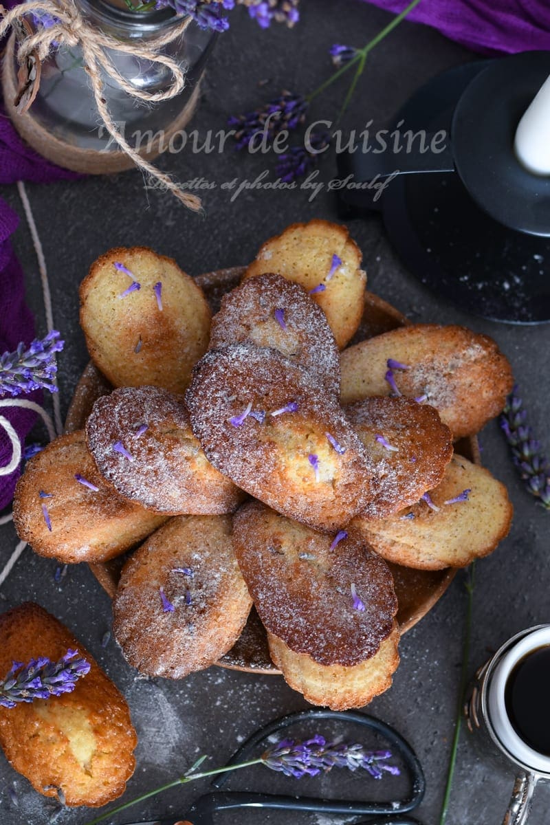 madeleines au miel et lavande