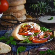 Kebab au poulet maison : sandwich kebab facile