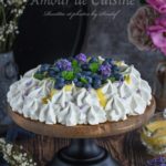 pavlova à la lavande et crème au citron