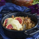 Crumble aux figues poires et gingembre