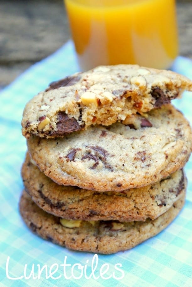 cookies aux pépites de chocolat et noix