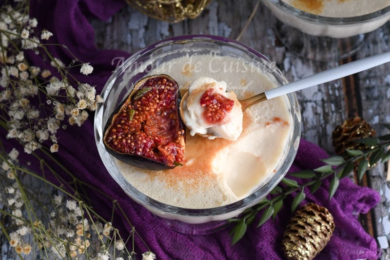 panna cotta aux figues roties au miel