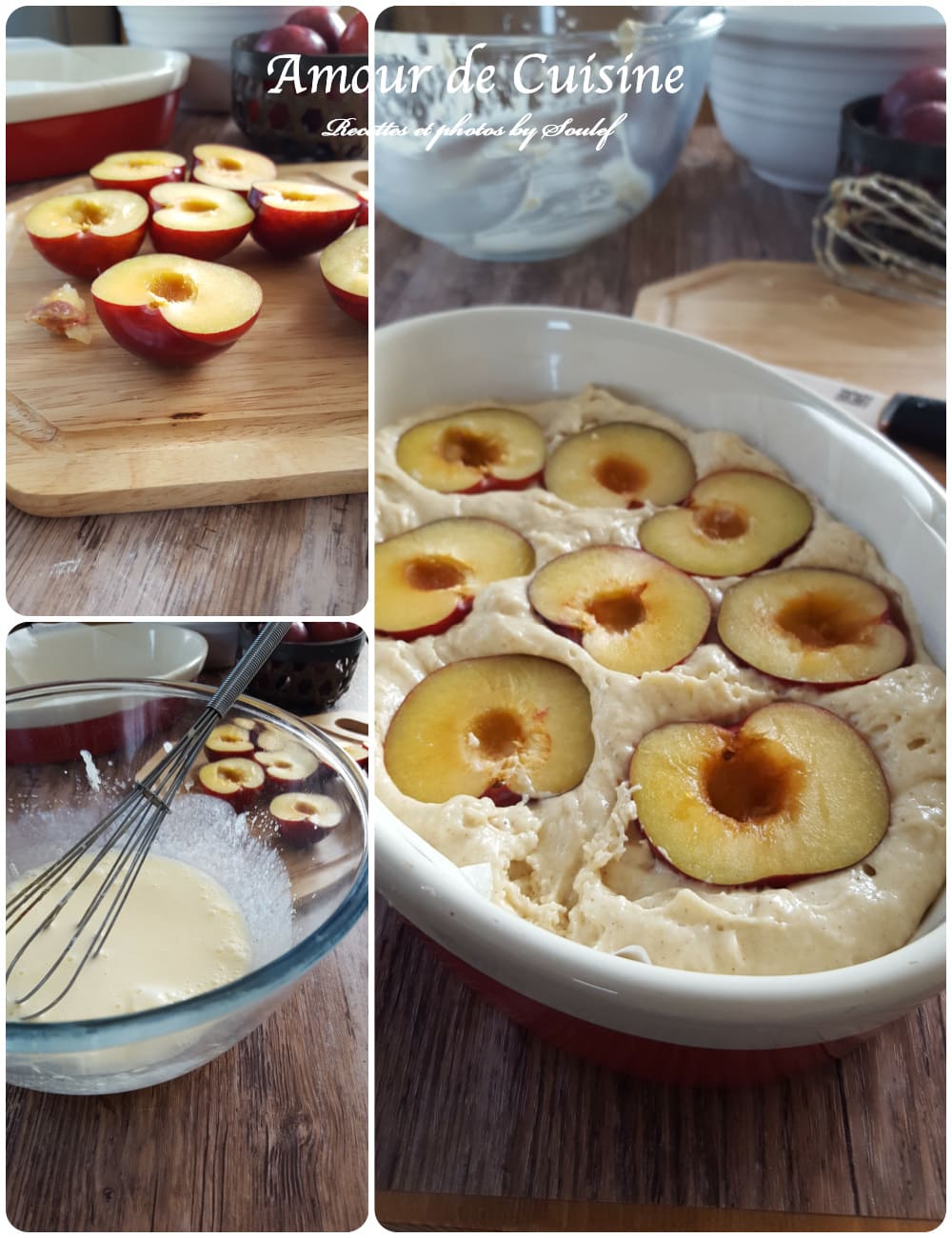 preparer le streusel aux prunes