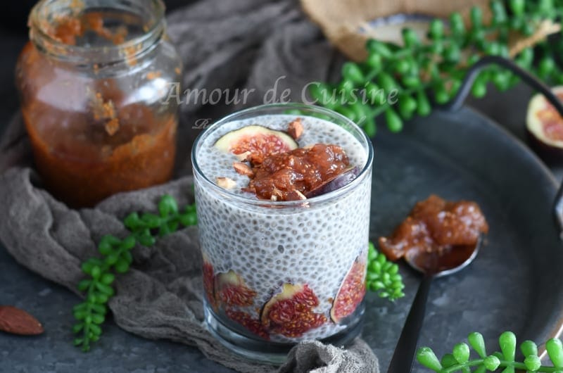 pudding de chia aux figues