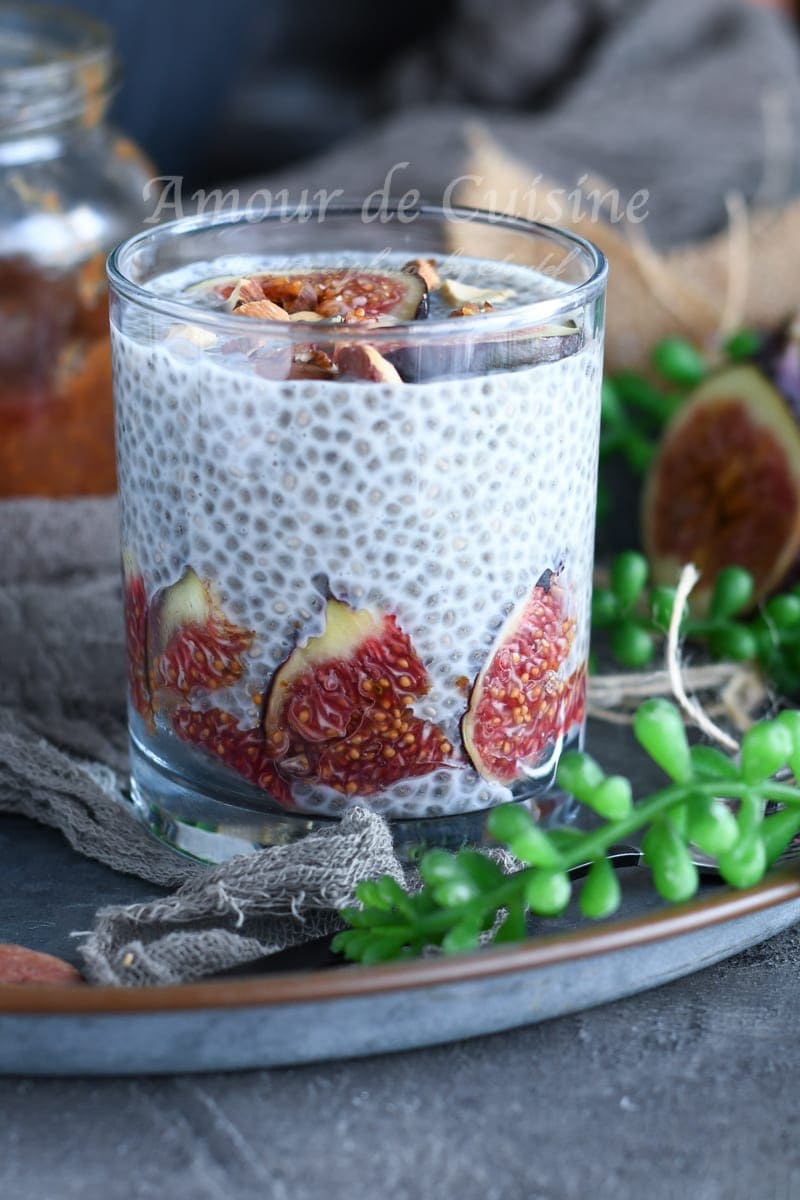 pudding de chia aux figues 