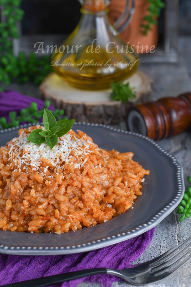 risotto a la tomate facile