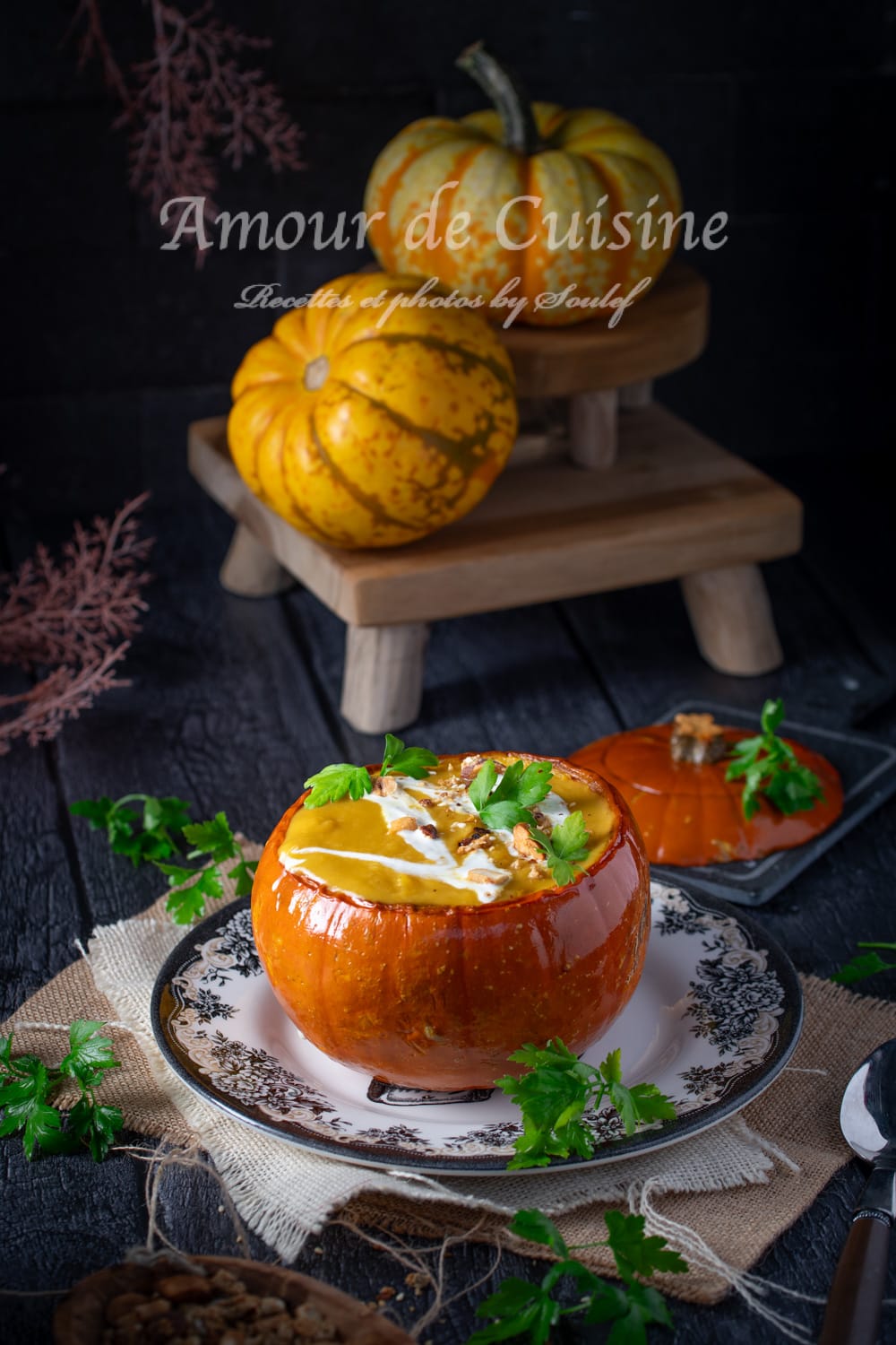 Recette de la soupe de potiron rôti