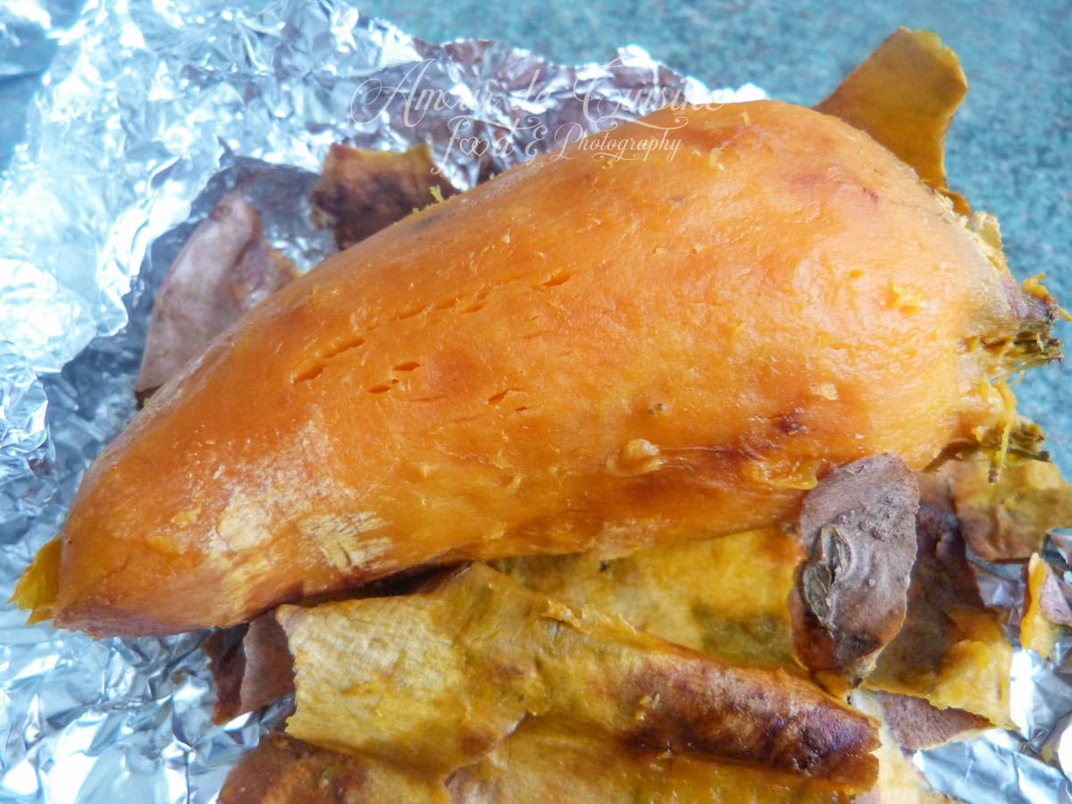oven baked sweet potato