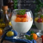 Meli melo sur panna cotta à la mozarella