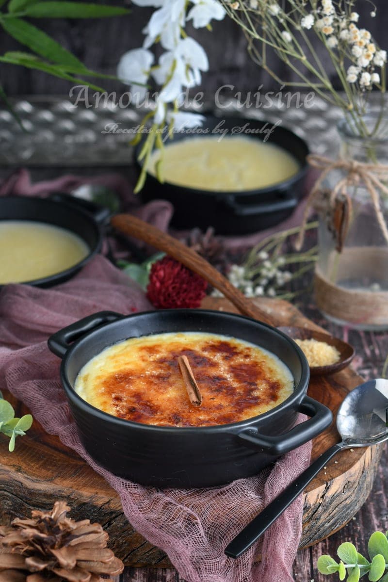 Crème de polenta brûlée aux épices 