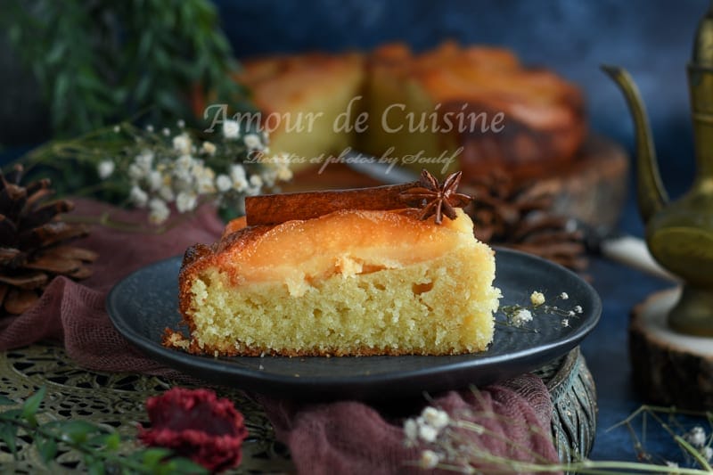 gateau moelleux aux coings et amandes