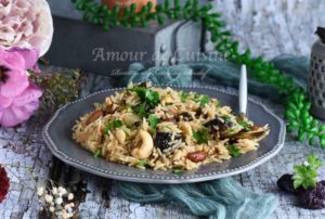 recette riz pilaf aux pruneaux