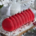 Bûche aux framboises et chocolat blanc