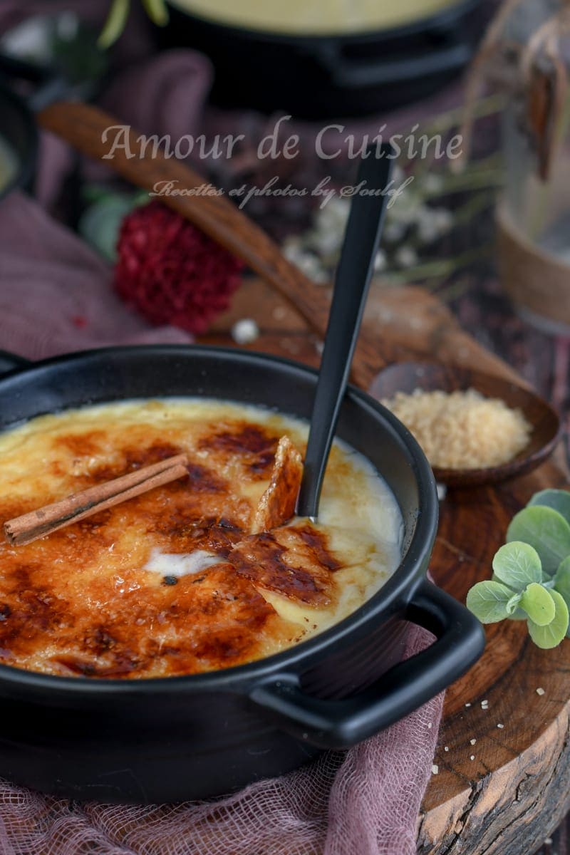 Crème de polenta brûlée aux épices 