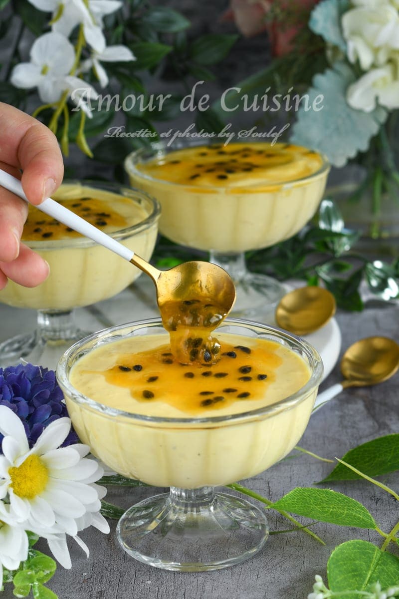 Mousse aux fruits de la passion