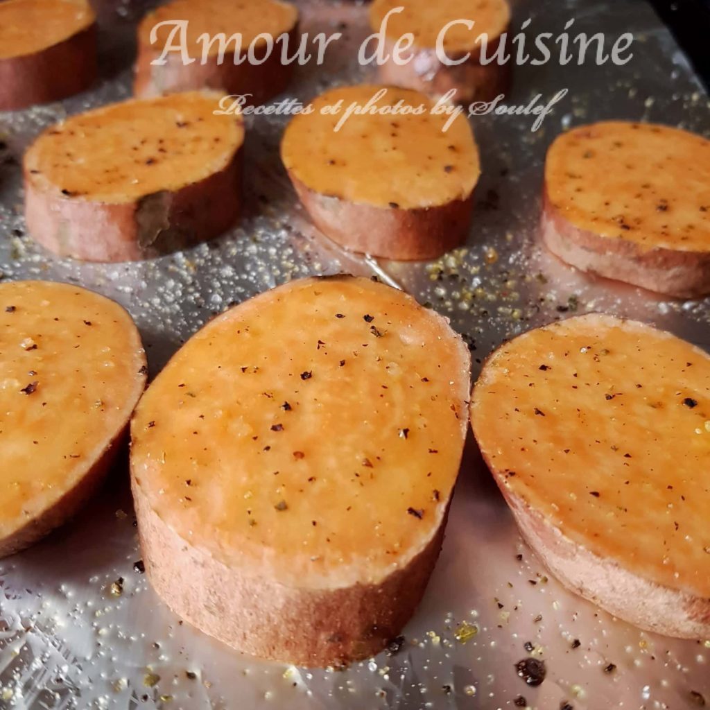 rondelles de patate douce