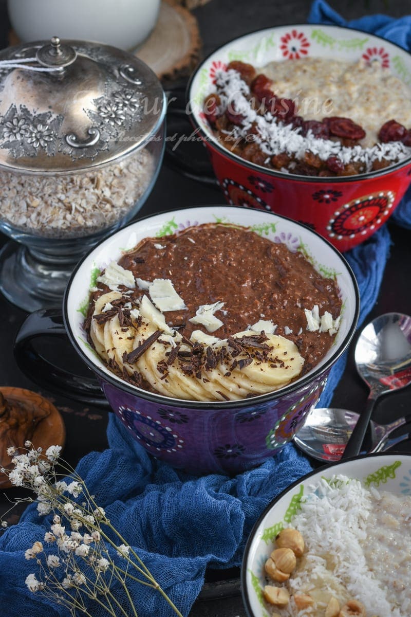 Idées porridge bowl pour petit déjeuner