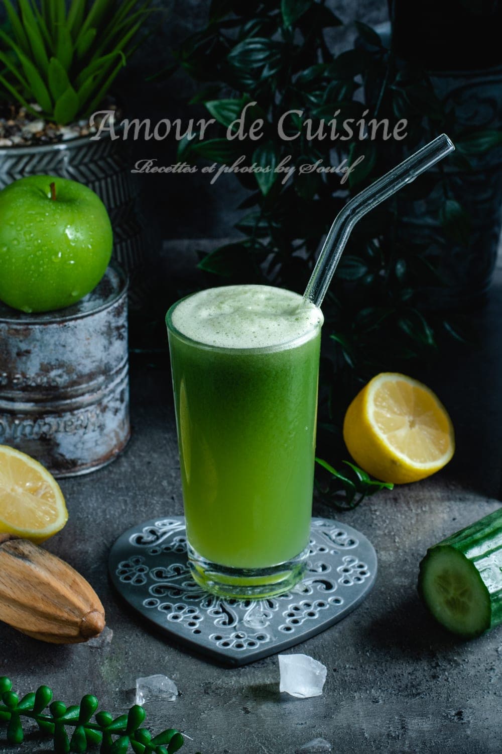 Jus vert au céleri pomme et concombre