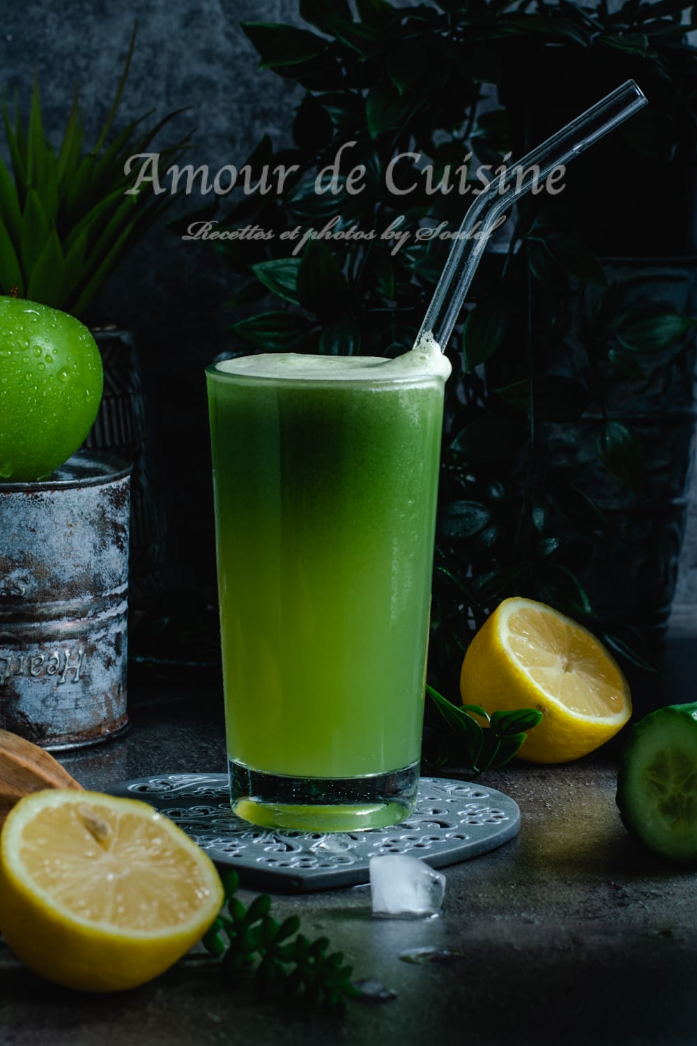 Jus vert au céleri pomme et concombre