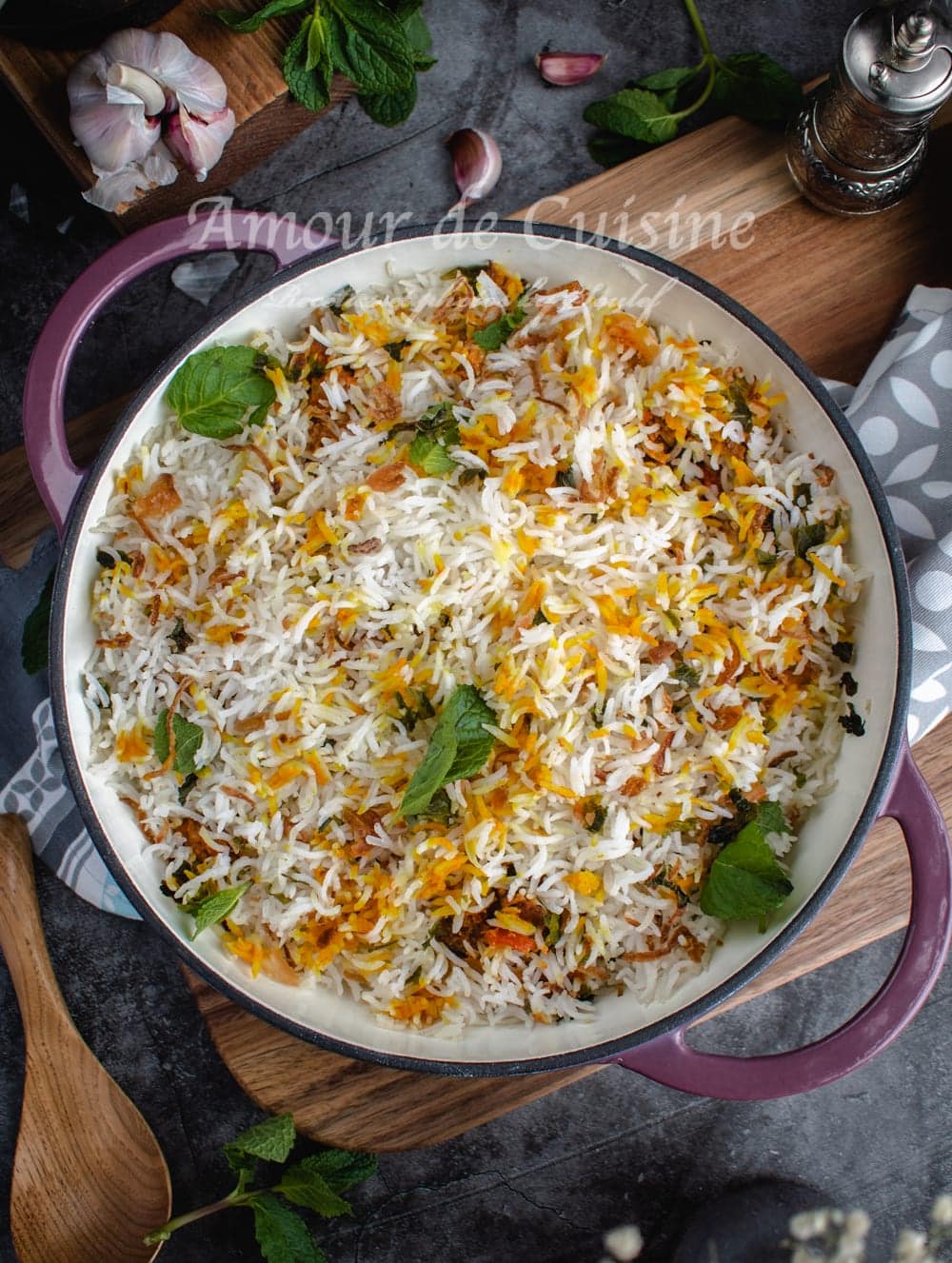 Biryani végétarien au chou fleur