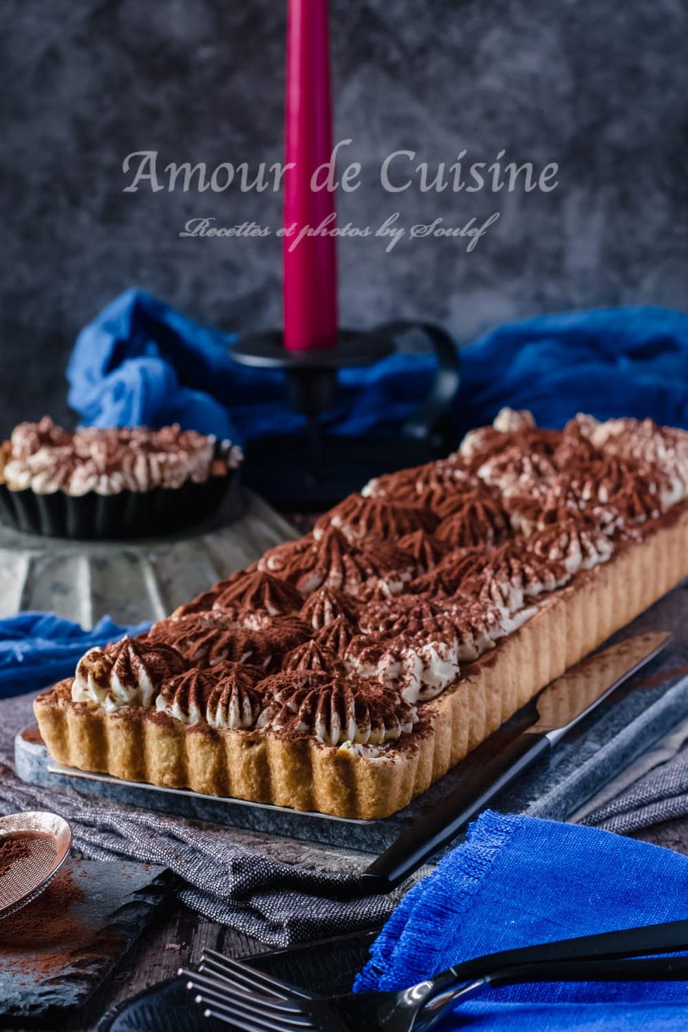 tarte tiramisu à la ganache au chocolat