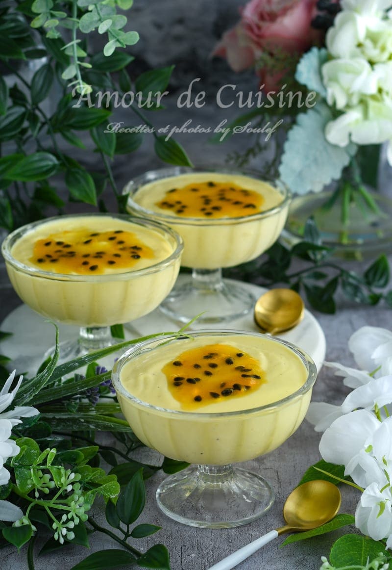 Mousse aux fruits de la passion à la brésilienne