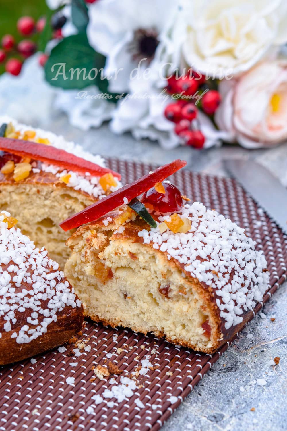 recette couronne des rois aux fruits confits 2