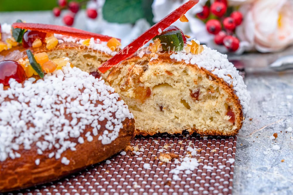 recette couronne des rois aux fruits confits