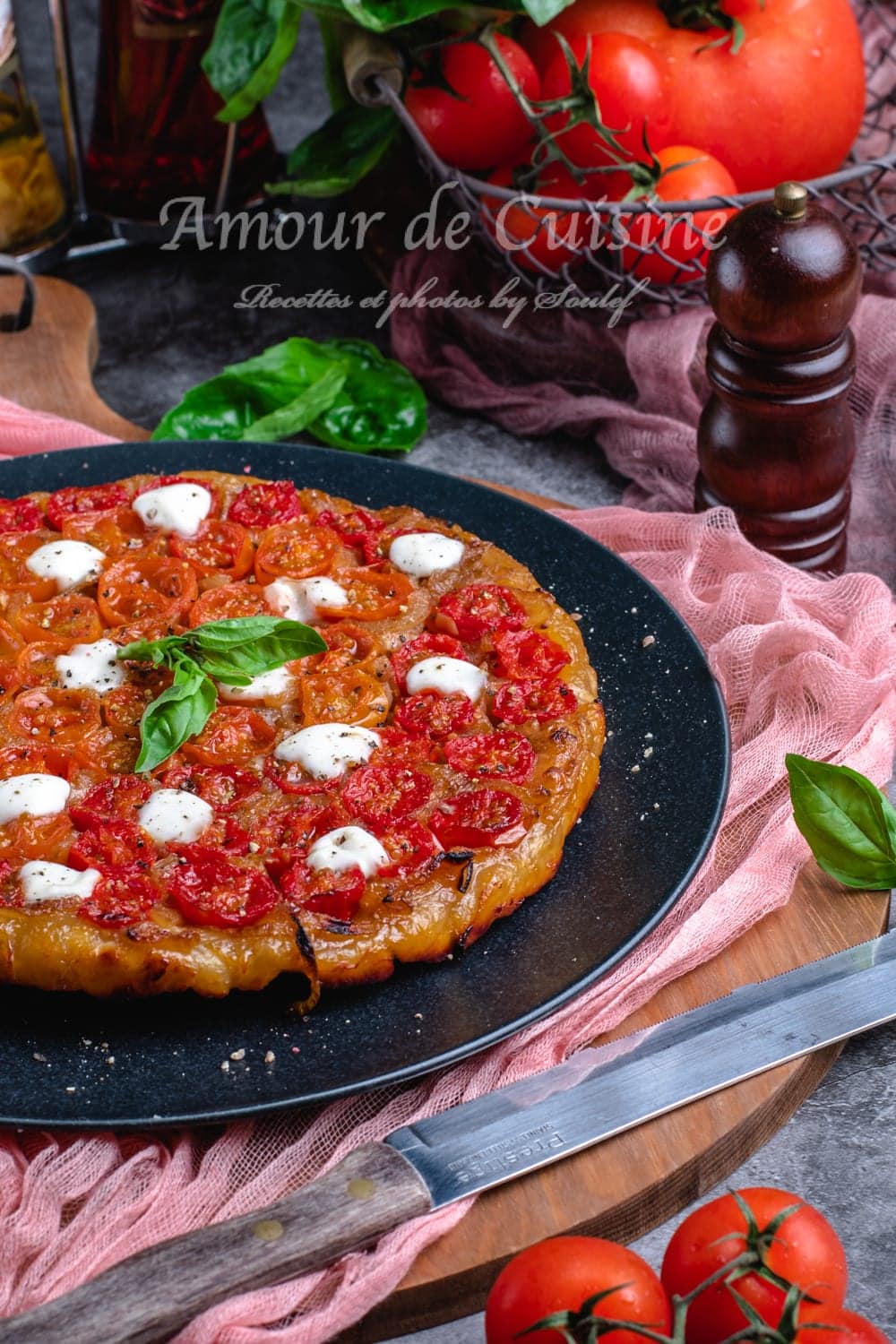 Tarte tatin aux tomates cerises