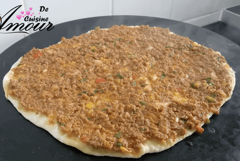 cuisson du lahmacun