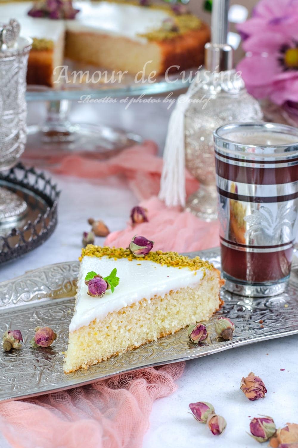 basboussa à la creme, recette de Ramadan
