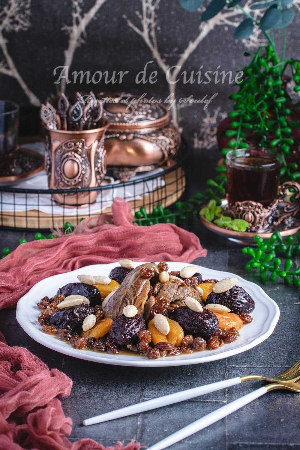 lham lahlou, tajine d'agneau aux pruneaux, tajine hlou ou marka hlouwa