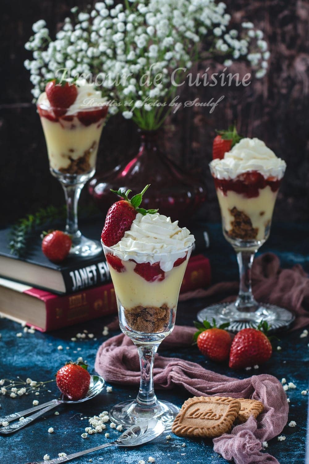 tarte aux fraises déstructurée aux speculoos