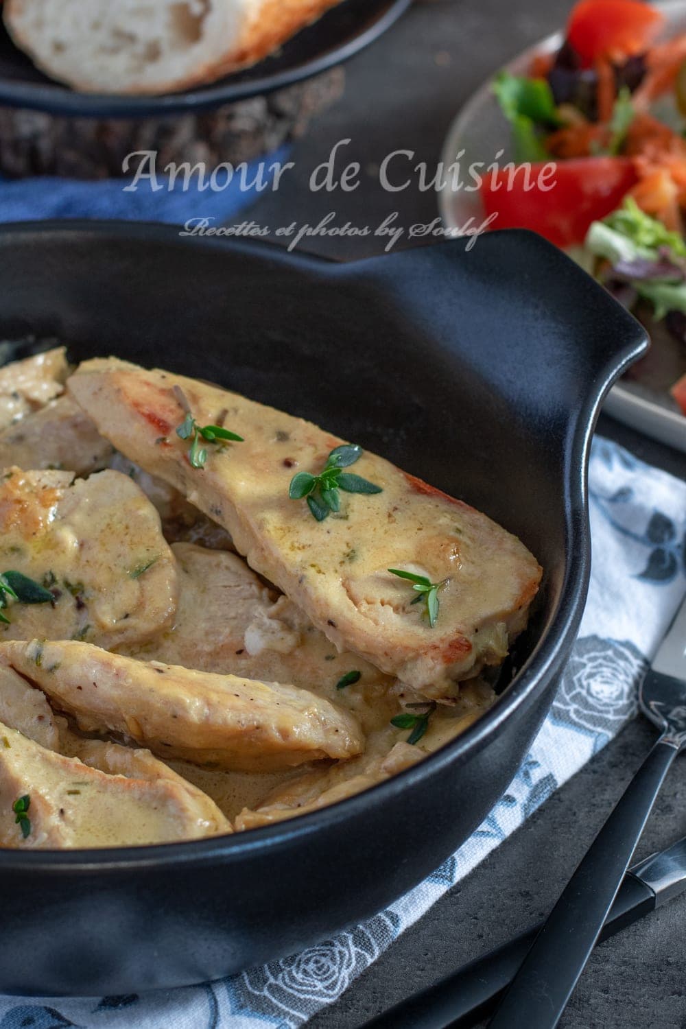 Aiguillettes de poulet à la moutarde et gingembre