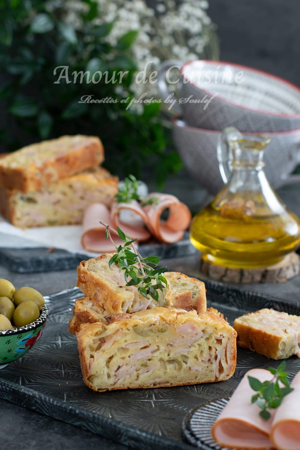 Cake salé au jambon de dinde