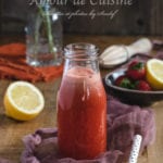 Jus de fraises carottes et gingembre