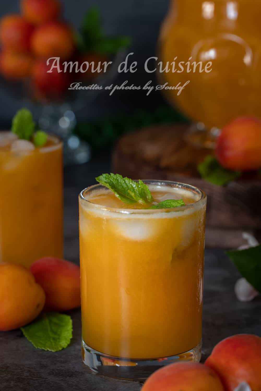 Jus d'abricots fait maison parfait