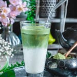 latte glacé au thé vert matcha