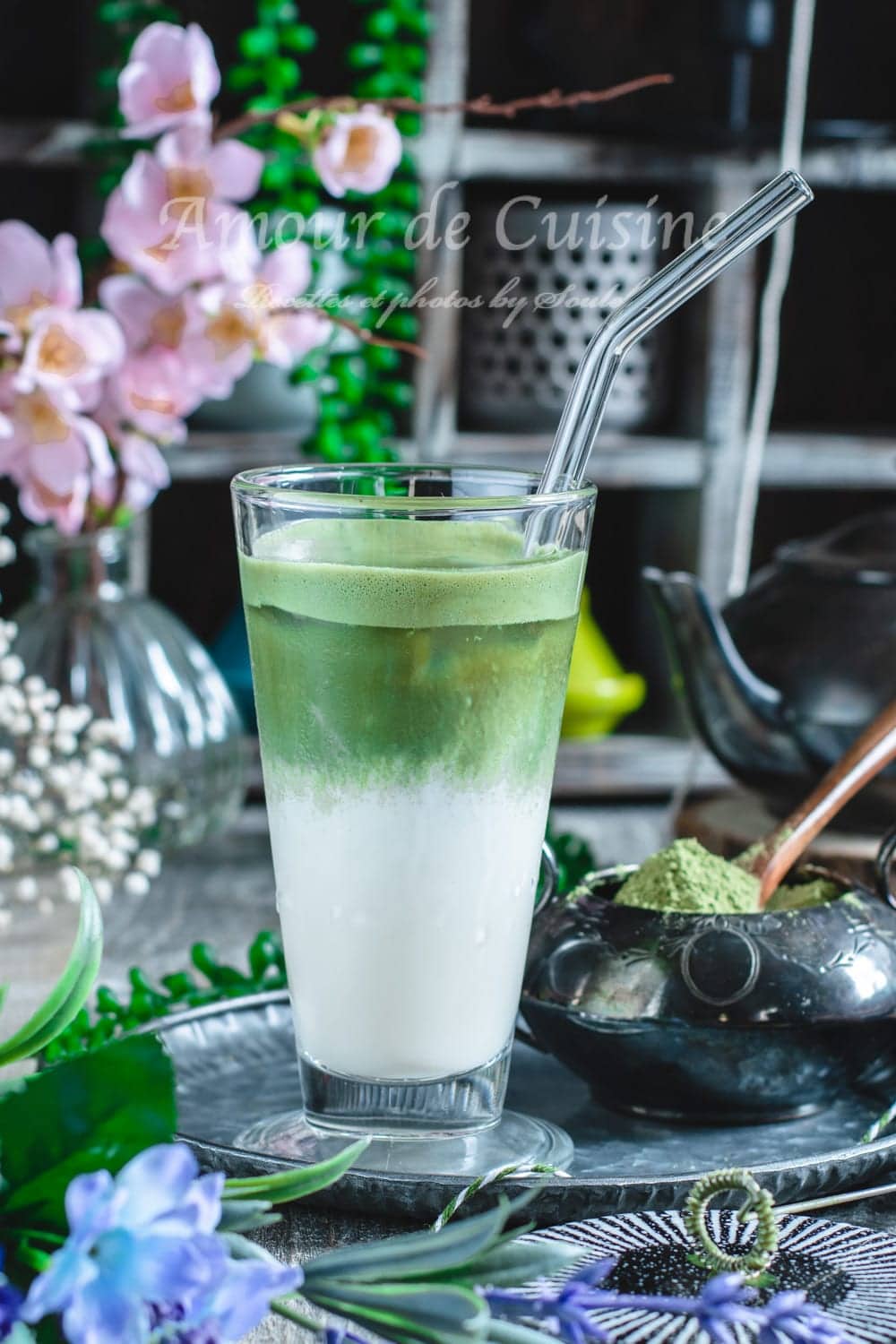 recette du latte au thé vert matcha frais