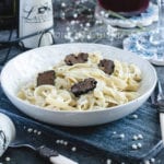 Tagliatelles à la truffe et crème de Pecorino