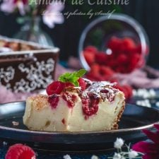 Clafoutis framboise facile, moelleux et sans gluten