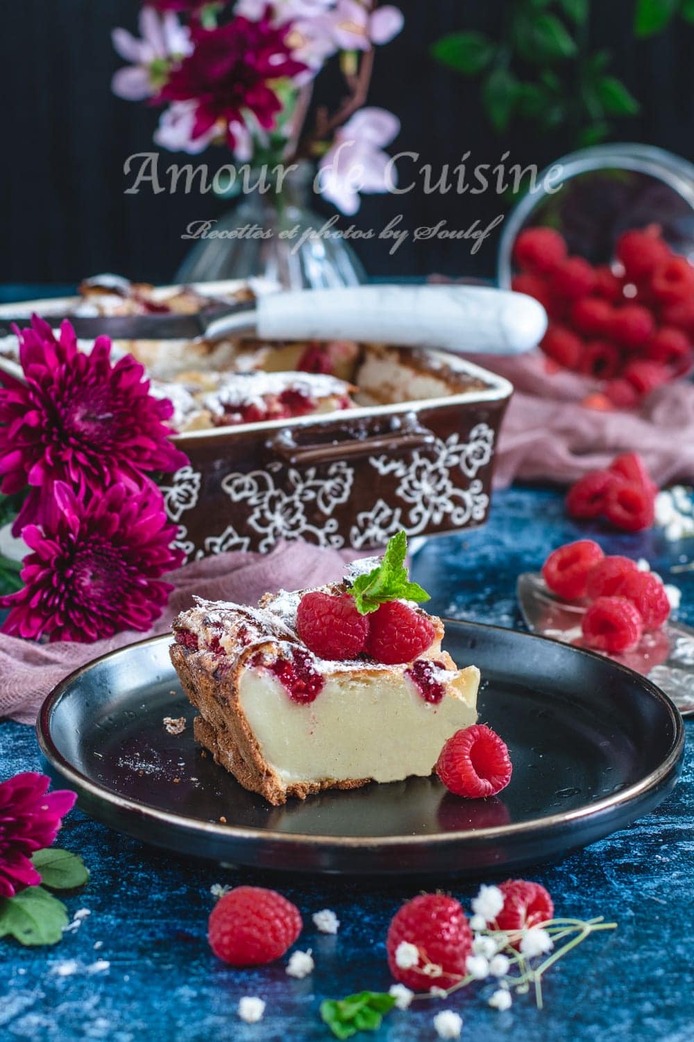 Clafoutis aux framboise sans gluten facile