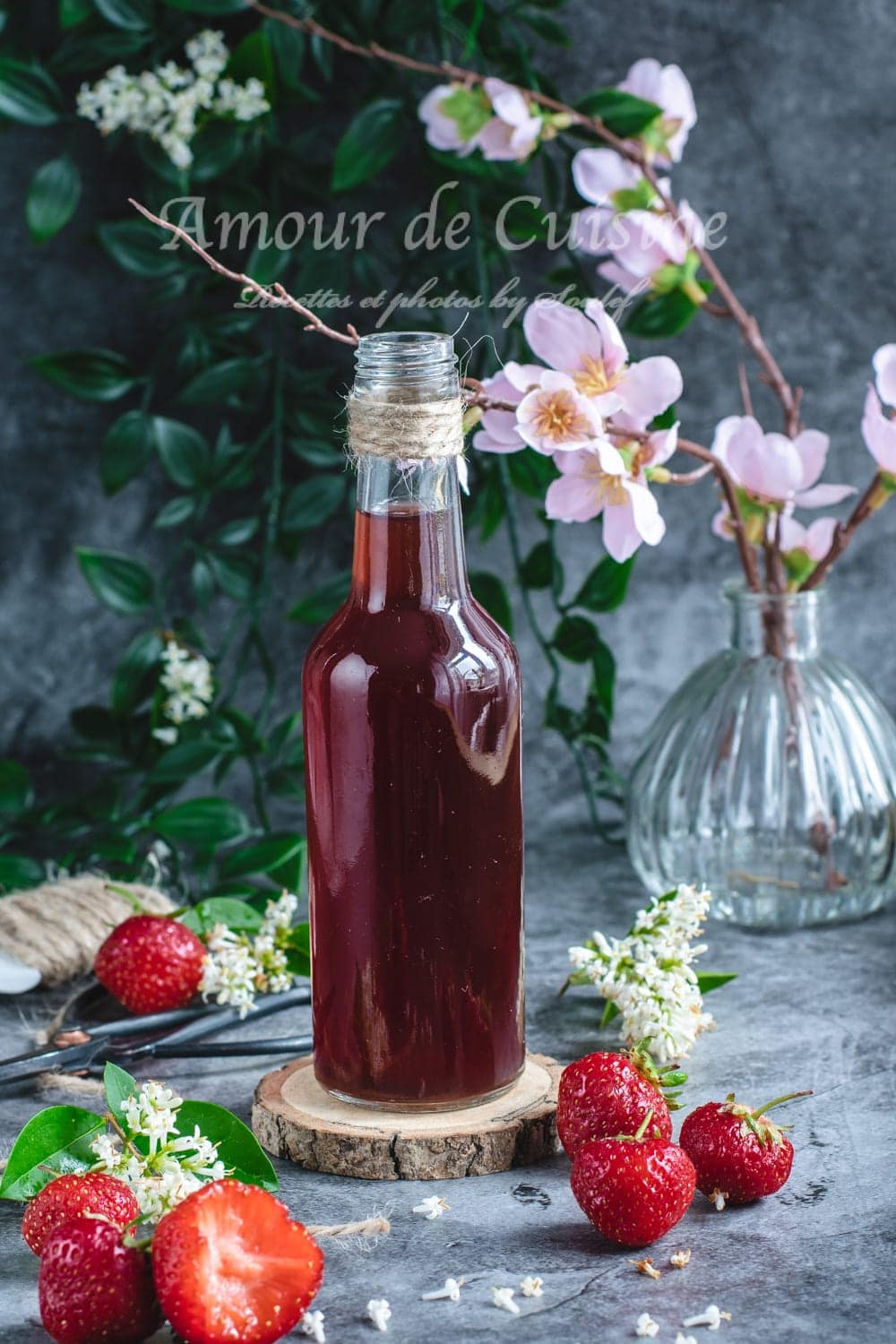 Sirop de queues de fraises Zéro déchet