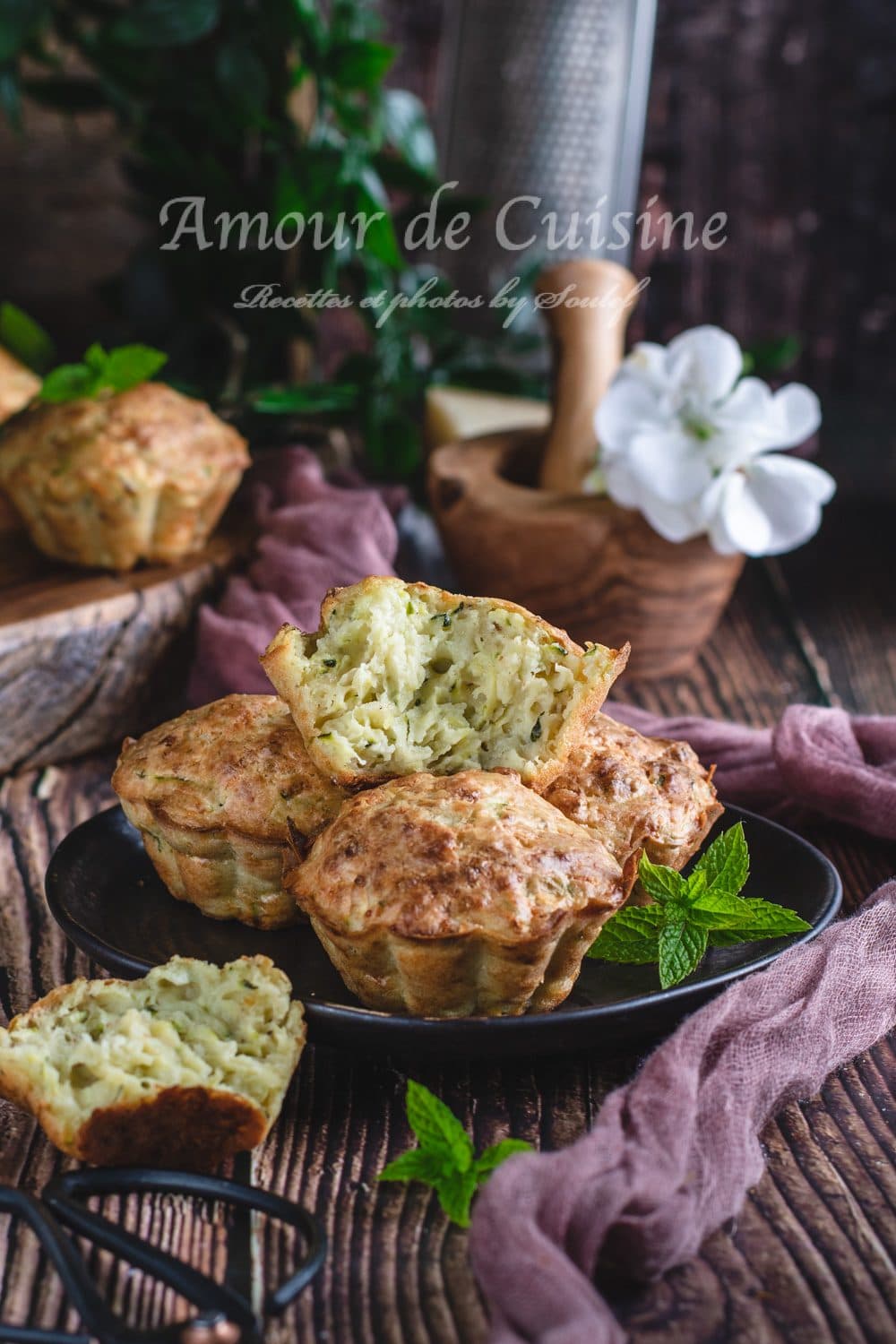 Muffins salés aux courgettes et parmesan