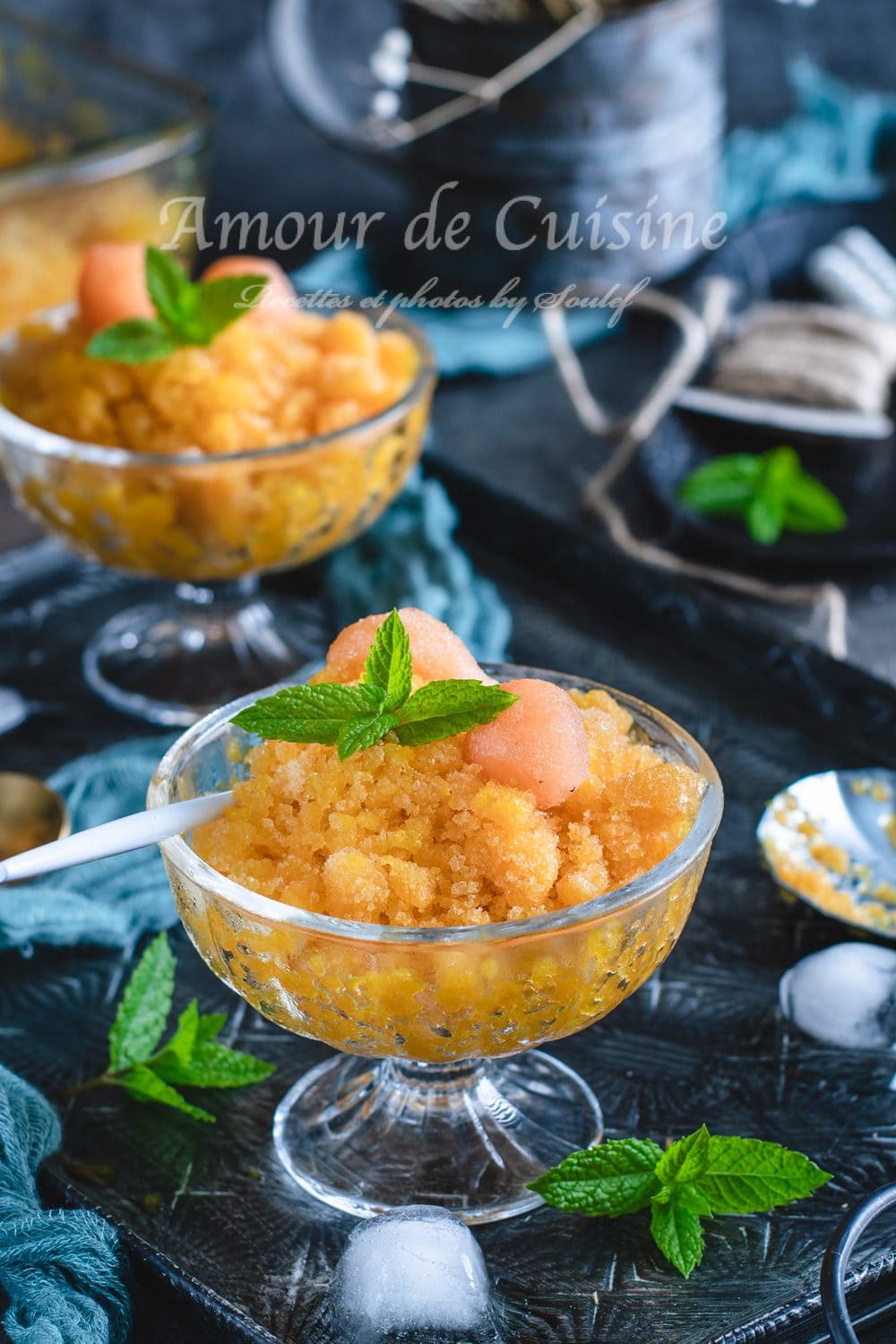 granité de melon, dessert d’été facile