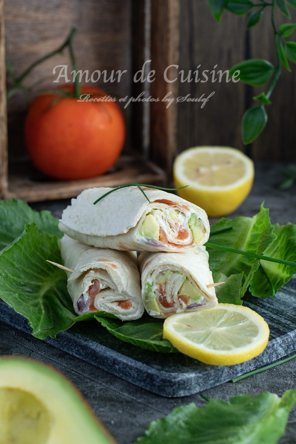 Wraps au saumon fumé facile plat froid