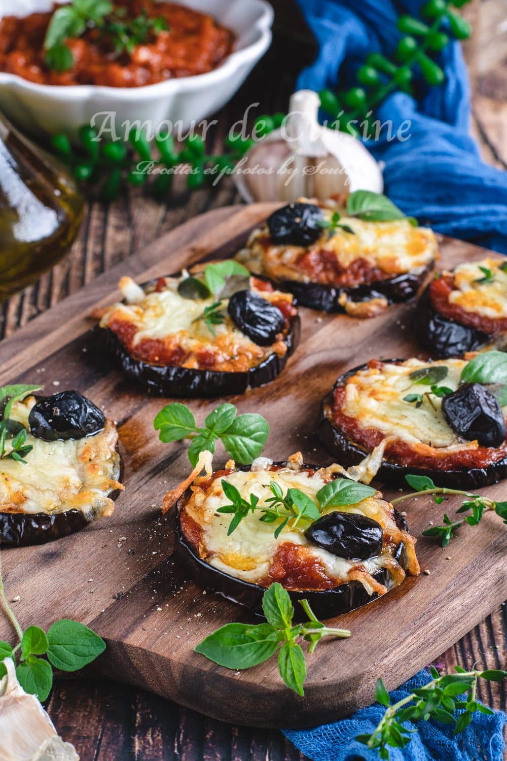 pizza aubergine sans pâte 