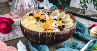 smoothie bowl à la mangue et banane